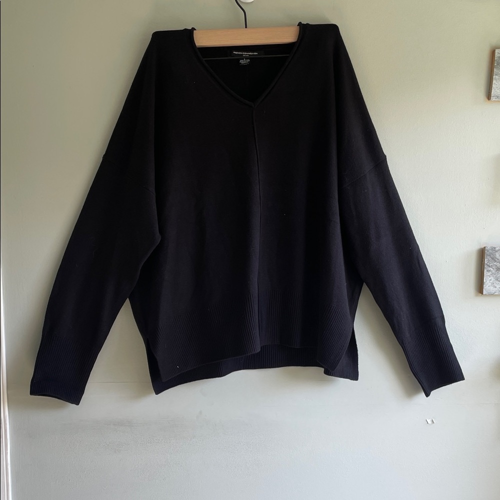 Black V-Neck Sweater